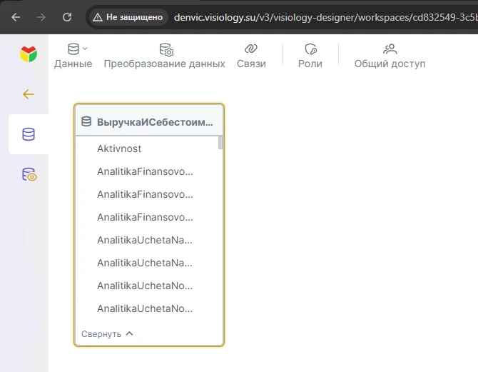 Тут уже можно строить модель из разных таблиц, полученных из 1с..png