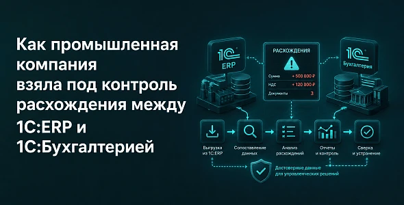 Как промышленная компания взяла под контроль расхождения между 1С:ERP и 1С:Бухгалтерией
