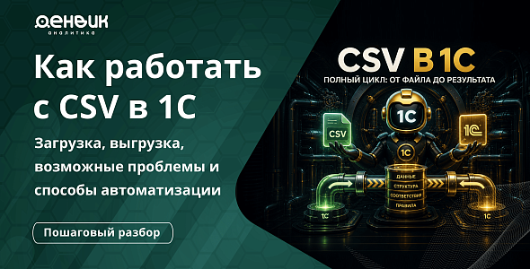 Как работать с CSV в 1С: загрузка, выгрузка, возможные проблемы и способы автоматизации